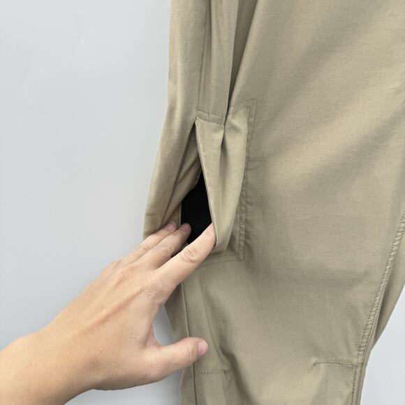 Prana Halle Nylon Stretch Standard Fit Hiking Pants Sz 18WR Brown Convertible - Picture 5 of 13